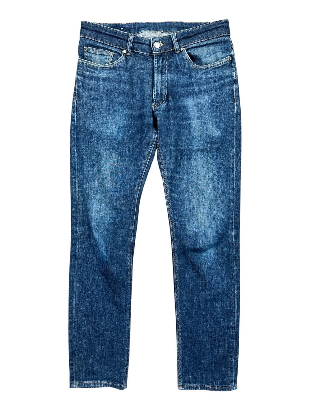 Peter Millar Vintage Washed 5 Pocket Denim Jeans Blue — 32